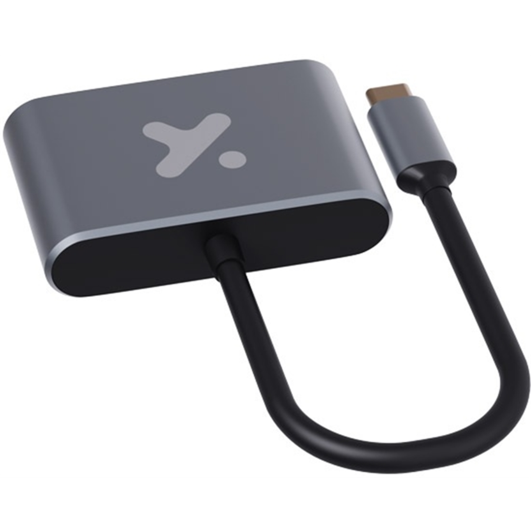 Xtech - Video adapter - USB Type C - HDMI female VGA female - Aluminum - 2 in 1 (3)