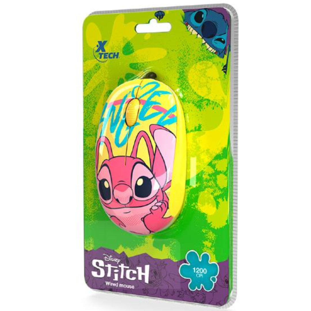 Xtech - XTM-D406ST-YL - Mouse - USB - Wired - Disney Stich Yellow - Periféricos - Ratones - XTM-D406ST-YL (5)