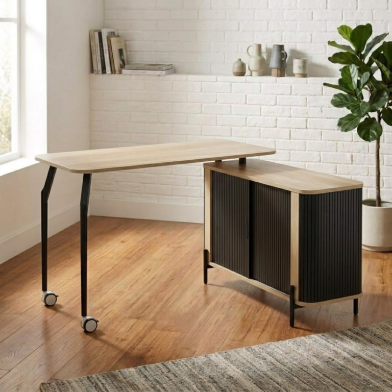 Mesa Escritorio De Oficina Infinytek Ct-3888 - Madera Mdp + Metal - 1375x655x170mm - Peso 55kg - Garantia 3 AÑos